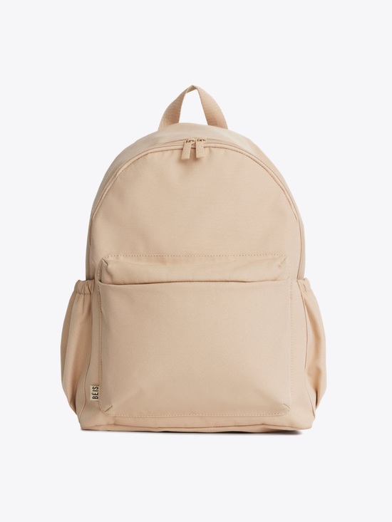 BEIS Handbags - BEIS Beige Compact Everyday Backpack